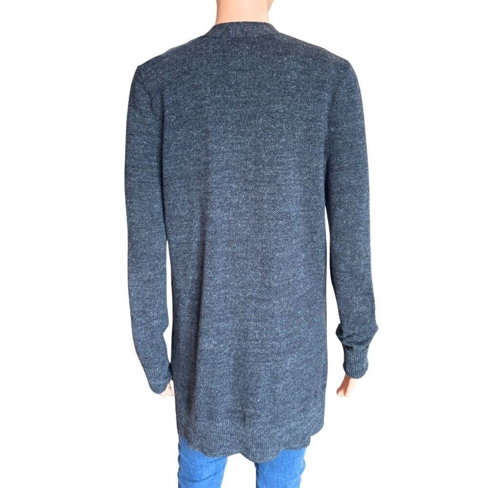 Abercrombie Gray Button Long Cardigan M Oversized Soft Knit Layering Fall Winter - Picture 4 of 5